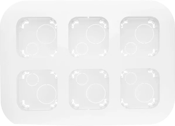 Рамка 6 постов для наружного монтажа белая Quteo Рамка 6 постов для наружного монтажа белая Quteo