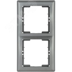 BOLERO рамка АНТРАЦИТ вертикальная 2 элемента BOLERO рамка АНТРАЦИТ вертикальная 2 элемента