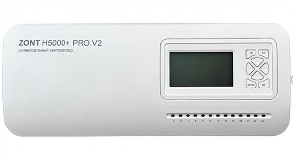ZONT H5000+ PRO.V2 Универсальный контроллер ( 12 реле, 6 In, 2 out 0-10v, 2 in 4-20ma, 12 ntc, 2 ацш ) ZONT H5000+ PRO.V2 Универсальный контроллер ( 12 реле, 6 In, 2 out 0-10v, 2 in 4-20ma, 12 ntc, 2 ацш )
