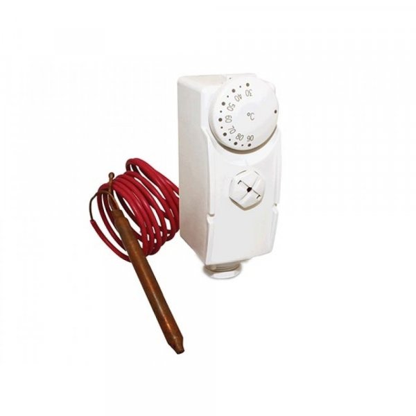 Термостат с капиллярной трубкой и погружным датчиком 0-90 ° Термостат с капиллярной трубкой и погружным датчиком 0-90 °