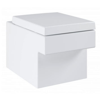 CUBE CERAMIC унитаз подвесной безободковой /56,5x37x42/(белый) (без сиденья) GROHE CUBE CERAMIC унитаз подвесной безободковой /56,5x37x42/(белый) (без сиденья) GROHE