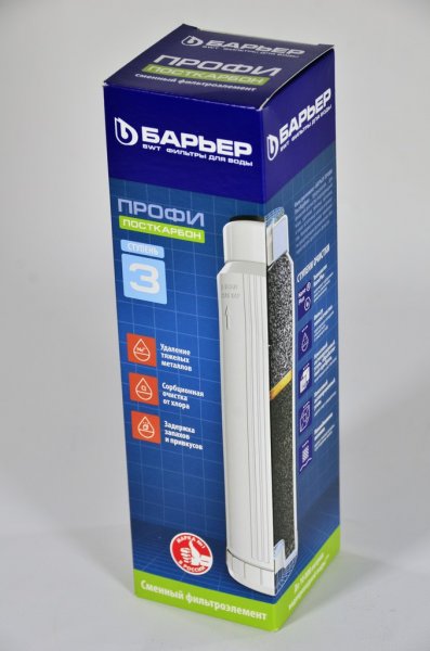 Сменный картридж "Барьер ПРОФИ ПостКарбон" Сменный картридж "Барьер ПРОФИ ПостКарбон"
