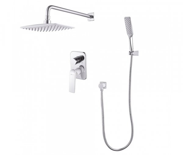 LM5929CW Смеситель для душа встраиваемый с дополнительной 1-функциональной лейкой, хром/бел "Аллегро" LEMARK LM5929CW Смеситель для душа встраиваемый с дополнительной 1-функциональной лейкой, хром/бел "Аллегро" LEMARK