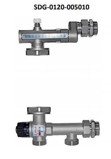 Насосно-смесительный узел с термостатическим клапаном 20-55 С; без насоса STOUT Насосно-смесительный узел с термостатическим клапаном 20-55 С; без насоса STOUT