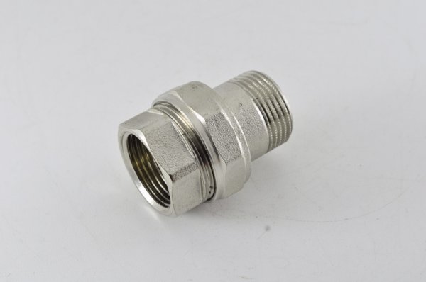 Американка прямая 1" гш STOUT (никель) Американка прямая 1" гш STOUT (никель)