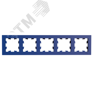 ATLASDESIGN рамка пятипостовая, универсальная, АКВАМАРИН ATLASDESIGN рамка пятипостовая, универсальная, АКВАМАРИН