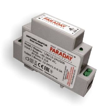 Импульсный блок питания FARADAY 12W (max 18W) 12В(1A)-24В(0,5A) ZONT Импульсный блок питания FARADAY 12W (max 18W) 12В(1A)-24В(0,5A) ZONT