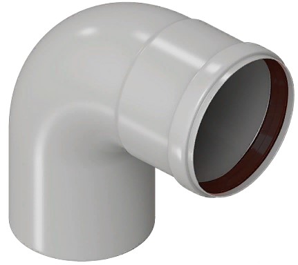 ROMMER Элемент дымохода конденсац. угол 87° Ø80 м/п PP-FE ROMMER Элемент дымохода конденсац. угол 87° Ø80 м/п PP-FE