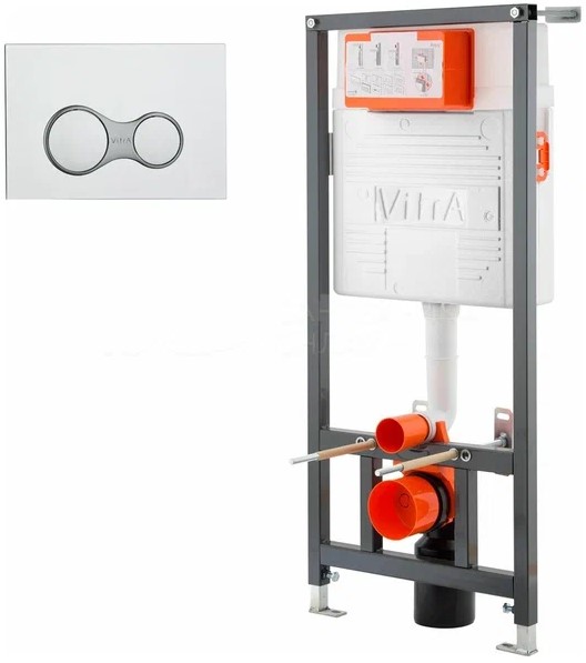 Комплект инсталляция с клавишей VitrA 740-0580, хром Комплект инсталляция с клавишей VitrA 740-0580, хром