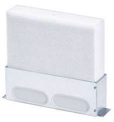 Внутрипольный воздуховод с двумя отверстиями для адаптеров, 52х132 мм Внутрипольный воздуховод с двумя отверстиями для адаптеров, 52х132 мм