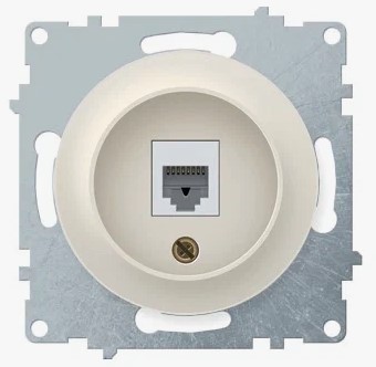 RJ-45 розетка БЕЖЕВЫЙ FLORENCE интернет розетка RJ-45 розетка БЕЖЕВЫЙ FLORENCE интернет розетка