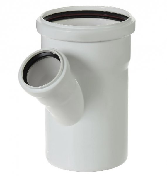 Тройник ВК 110* 50*45 ПВХ (Малошумный) Тройник ВК 110* 50*45 ПВХ (Малошумный)