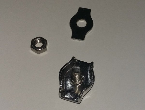 Зажим нержавеющий 3мм СИМПЛЕКС АРТ 8304 (одинарный) Зажим нержавеющий 3мм СИМПЛЕКС АРТ 8304 (одинарный)