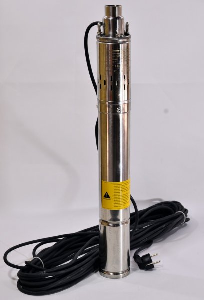 Винтовой скважинный насос 3" ECO VINT1 (370 Вт, кабель 15м)  H= 70 м Q=1,5 м³/час