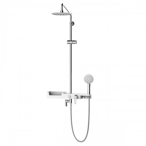 LM7007C Смеситель для ванны с верхней душ. лейкой "Тропический дождь", 3-ф. лейка, пов. излив, хром LEMARK LM7007C Смеситель для ванны с верхней душ. лейкой "Тропический дождь", 3-ф. лейка, пов. излив, хром LEMARK