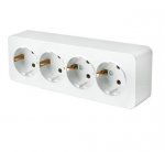 Розетка четырехместная с/з 250В 10А серия София белый STEKKER MST16-14-01 49308 STEKKER Розетка четырехместная с/з 250В 10А серия София белый STEKKER MST16-14-01 49308 STEKKER