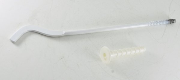 Кронштейн для радиатора алюминиевого с дюбелем бел. 300мм Кронштейн для радиатора алюминиевого с дюбелем бел. 300мм