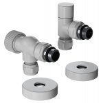 Набор термостатический осевой Royal Thermo Design Pro 15мм М30х1,5 (Белый)