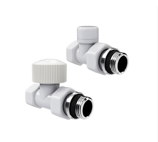 Набор термостатический прямой Royal Thermo Design 1/2"М30х1,5 (Белый) Набор термостатический прямой Royal Thermo Design 1/2"М30х1,5 (Белый)