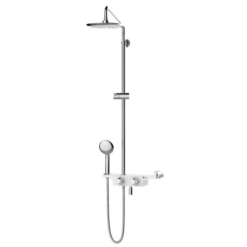 LM7008C Смеситель для душа с верхней душевой лейкой "Тропический дождь", 1-функц. лейкой и поворотным изливом, хром LEMARK LM7008C Смеситель для душа с верхней душевой лейкой "Тропический дождь", 1-функц. лейкой и поворотным изливом, хром LEMARK