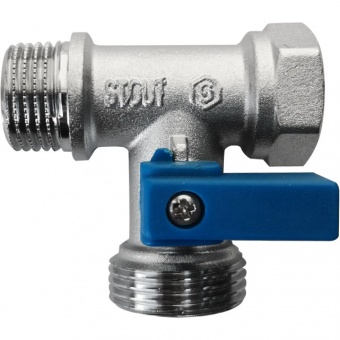 Кран для быт.тех. 1/2"г*3/4ш*1/2ш тройник шаровый STOUT Кран для быт.тех. 1/2"г*3/4ш*1/2ш тройник шаровый STOUT