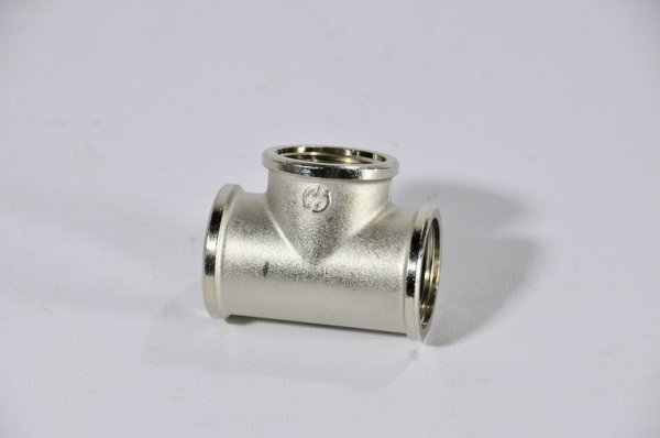 Тройник 1/2" ггг STOUT (никель) Тройник 1/2" ггг STOUT (никель)