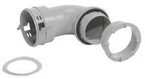 Соединительный адаптер, колено 90 °, диаметр 92/75 мм Соединительный адаптер, колено 90 °, диаметр 92/75 мм