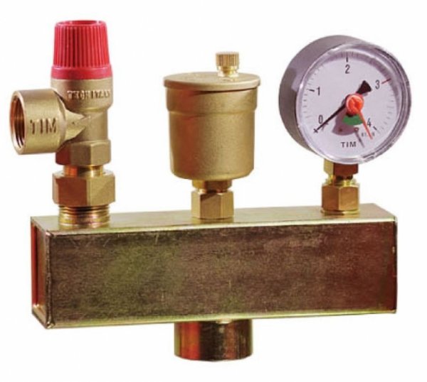 Группа безопасности котла KSG 30 (до 50 кВт) (без теплоизоляции) Группа безопасности котла KSG 30 (до 50 кВт) (без теплоизоляции)