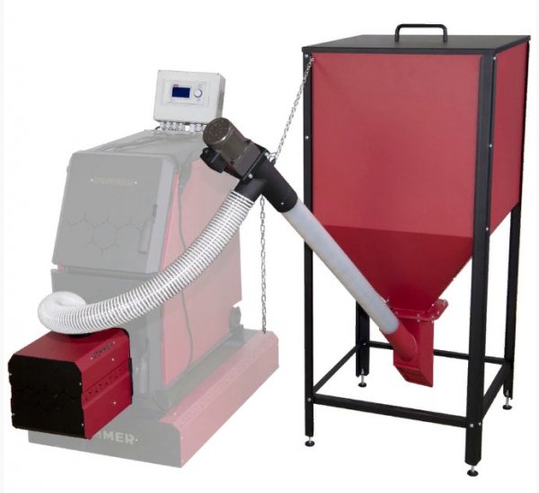 ROMMER Горелка пеллетная приставная в сборе "Rommer" - 25 (горелка+ переходник+механизм+бункер200) ROMMER Горелка пеллетная приставная в сборе "Rommer" - 25 (горелка+ переходник+механизм+бункер200)