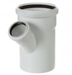 Тройник ВК 110* 50*45 ПВХ  (Малошумный)