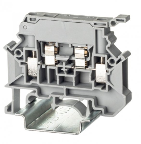 Клемма для предохранителя , винтовой зажим, 2 точки подключения, 4 кв.мм, серая DKC TUR-4-HESI Клемма для предохранителя , винтовой зажим, 2 точки подключения, 4 кв.мм, серая DKC TUR-4-HESI