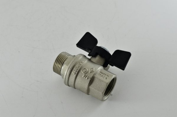 Кран шаровой 3/4" гш бабочка BUGATTI Oregon Кран шаровой 3/4" гш бабочка BUGATTI Oregon