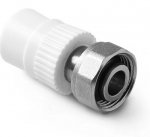 Муфта комбинированная с накидной гайкой 20 х 3/4" ППРС «евроконус» Pro Aqua Муфта комбинированная с накидной гайкой 20 х 3/4" ППРС «евроконус» Pro Aqua