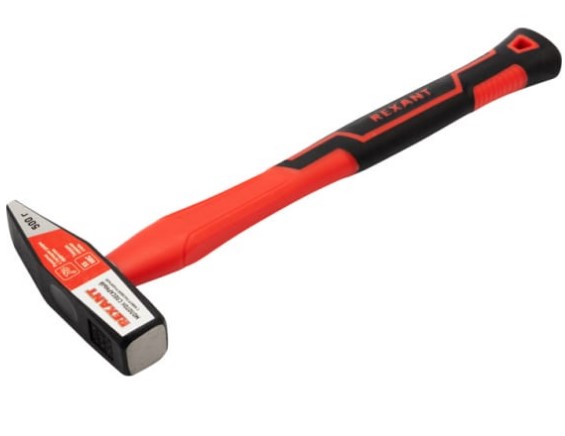 Молоток слесарный с фибергласовой рукояткой 500 г etm12-8115 REXANT Молоток слесарный с фибергласовой рукояткой 500 г etm12-8115 REXANT