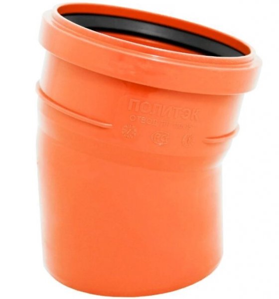 Отвод наруж 160*15 ПВХ Отвод наруж 160*15 ПВХ