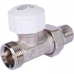 Клапан термостатический прямой 1/2" х 3/4" ЕК  д/рад STOUT