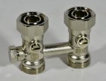 STOUT  3/4" 1 однотрубной системы, прямой блок (евроконус)