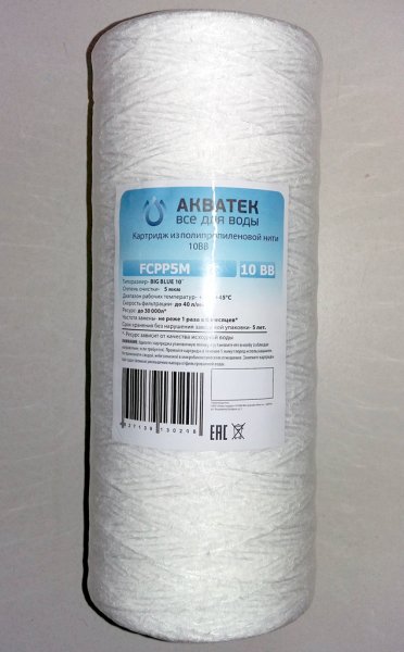 Сменный картридж 10"ВВ W ( 5мкм) нитяной Сменный картридж 10"ВВ W ( 5мкм) нитяной