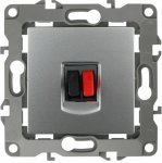 Розетка аудио, Эра12, алюминий, 12-3111-03 Б0027453 ЭРА Розетка аудио, Эра12, алюминий, 12-3111-03 Б0027453 ЭРА