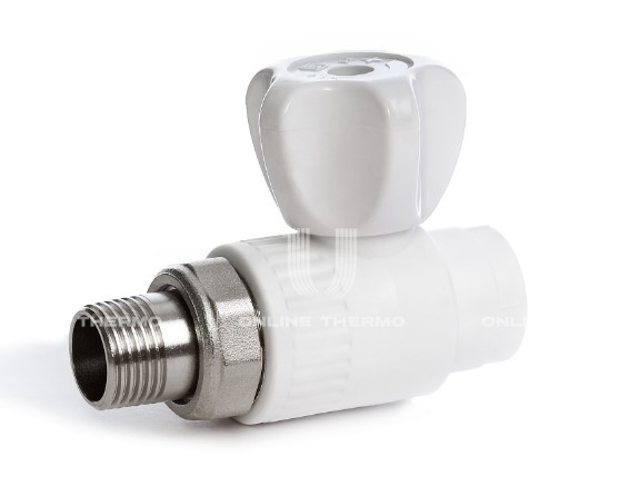 Кран для радиатора прямой 20 х 1/2 наружная резьба ППРС FUSITEK Кран для радиатора прямой 20 х 1/2 наружная резьба ППРС FUSITEK