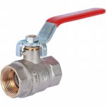 Кран шаровой 3/4" гг ручка (никель) ROMMER Кран шаровой 3/4" гг ручка (никель) ROMMER