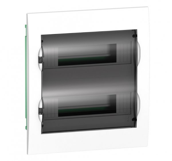 Щит распределительный встраиваемый белый ЩРв-П-24 City9 прозрачная дверь Щит распределительный встраиваемый белый ЩРв-П-24 City9 прозрачная дверь