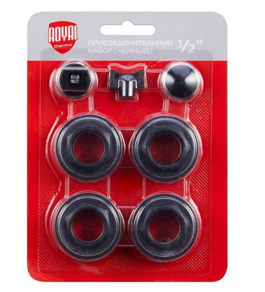 Комплект для радиаторов 1/2" черный RT02.1-1 Royal Thermo Комплект для радиаторов 1/2" черный RT02.1-1 Royal Thermo