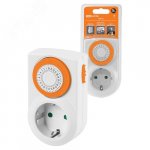 Таймер розеточный механический 16A суточный TDM ELECTRIC Таймер розеточный механический 16A суточный TDM ELECTRIC