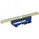 Шина N нулевая 24 контакта на DIN-изолятор ШНИ-6х9-24-Д-С (YNN10-69-24D-K07) Шина N нулевая 24 контакта на DIN-изолятор ШНИ-6х9-24-Д-С (YNN10-69-24D-K07)