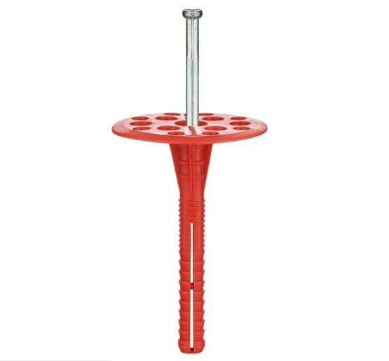 Дюбель гриб для теплоизоляции с металлическим гвоздём 10х90 Дюбель гриб для теплоизоляции с металлическим гвоздём 10х90