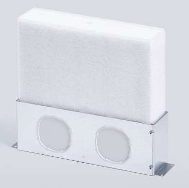 Внутрипольный воздуховод с двумя отверстиями для адаптера, 75/62 мм или 92/75 мм Внутрипольный воздуховод с двумя отверстиями для адаптера, 75/62 мм или 92/75 мм