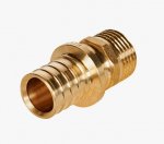 Соединитель наружная резьба 20х2.0х1/2 для труб из сшитого полиэтилена ROMMER Соединитель наружная резьба 20х2.0х1/2 для труб из сшитого полиэтилена ROMMER