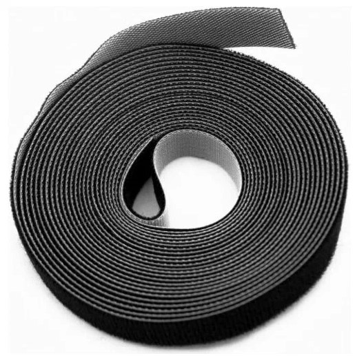 Лента (липучка) в рулоне, ширина 20 мм, длина 5 м, черная Лента (липучка) в рулоне, ширина 20 мм, длина 5 м, черная