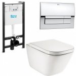 Комплект GAP : унитаз+инсталляция+кнопка+сиденье м/л ROCA Комплект GAP : унитаз+инсталляция+кнопка+сиденье м/л ROCA